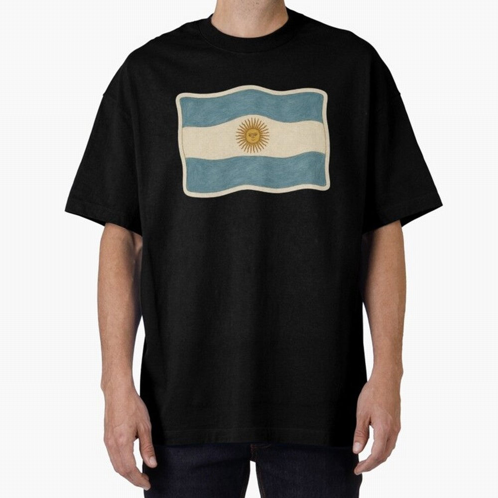 Argentina Flag Classic Sun of May National Design Classic T-Shirt Honor the FIFA World Cup 2026 Journey through CR7 and Messi Highlights, England Pride, Retro Football Energy, Iconic Rivalries, Trophy Chase Drama and Stadium Atmosphere; Created for