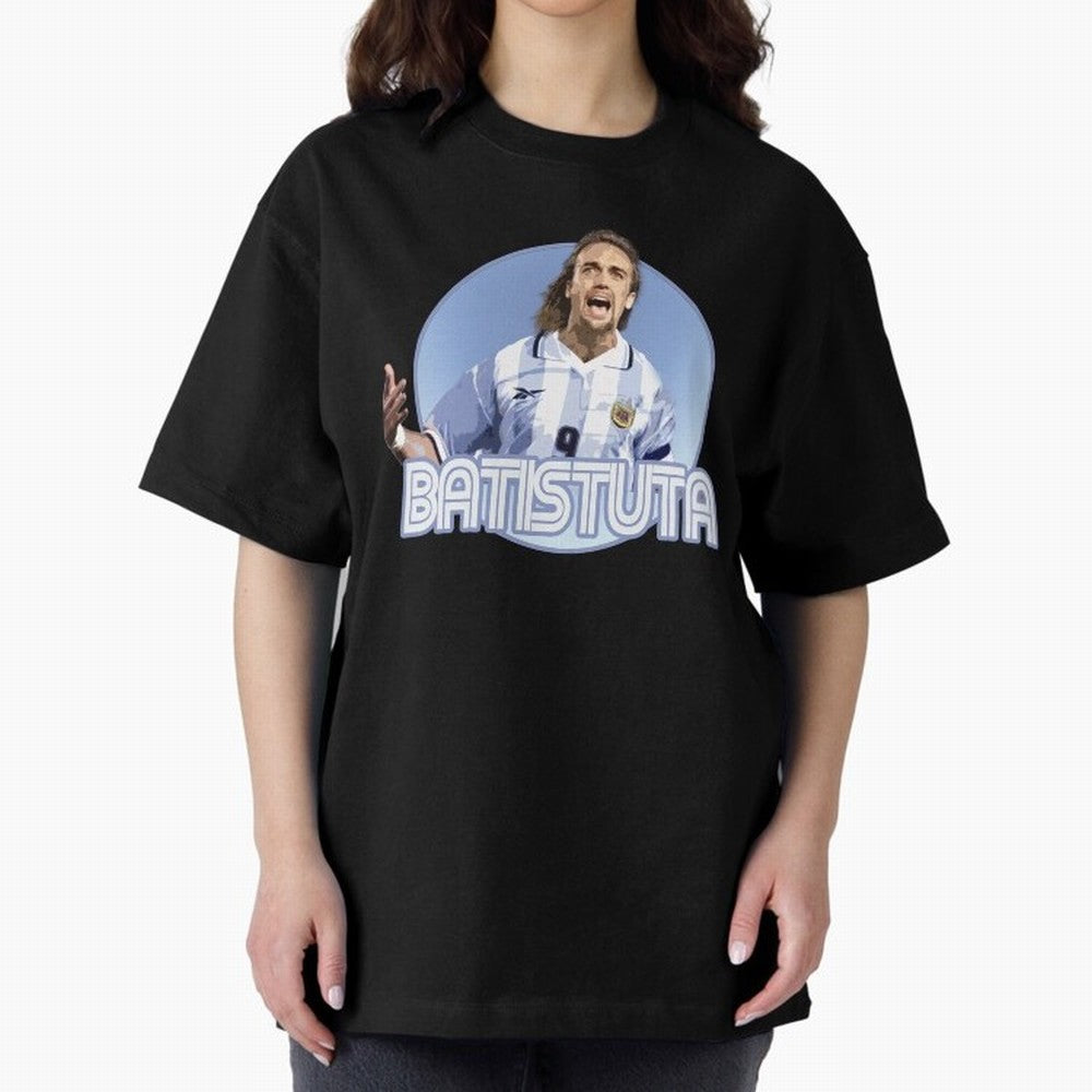 Batistuta - Classic T Shirt Classic T-Shirt Fuel the Hype around FIFA World Cup 2026 for Fans of CR7 and Portugal, Spain and Germany, Bringing Match Day Excitement, Supporter Culture, Golden Goals and Global Football Passion; Ideal for Passionate