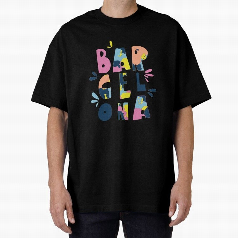 Barcelona Letters Classic T-Shirt Honor Football Greatness during Global Football Passion for FIFA World Cup 2026 Group Stage, Celebrating Neymar, Portugal, Champion Mindset, Group Stage Buzz, Knockout Tension and Passionate Fan Culture; Ideal for