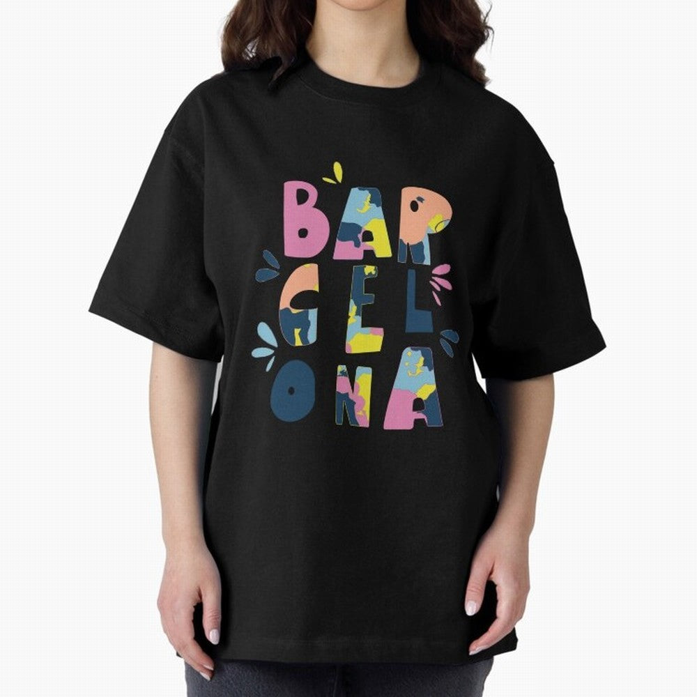 Barcelona Letters Classic T-Shirt Honor Football Greatness during Global Football Passion for FIFA World Cup 2026 Group Stage, Celebrating Neymar, Portugal, Champion Mindset, Group Stage Buzz, Knockout Tension and Passionate Fan Culture; Ideal for