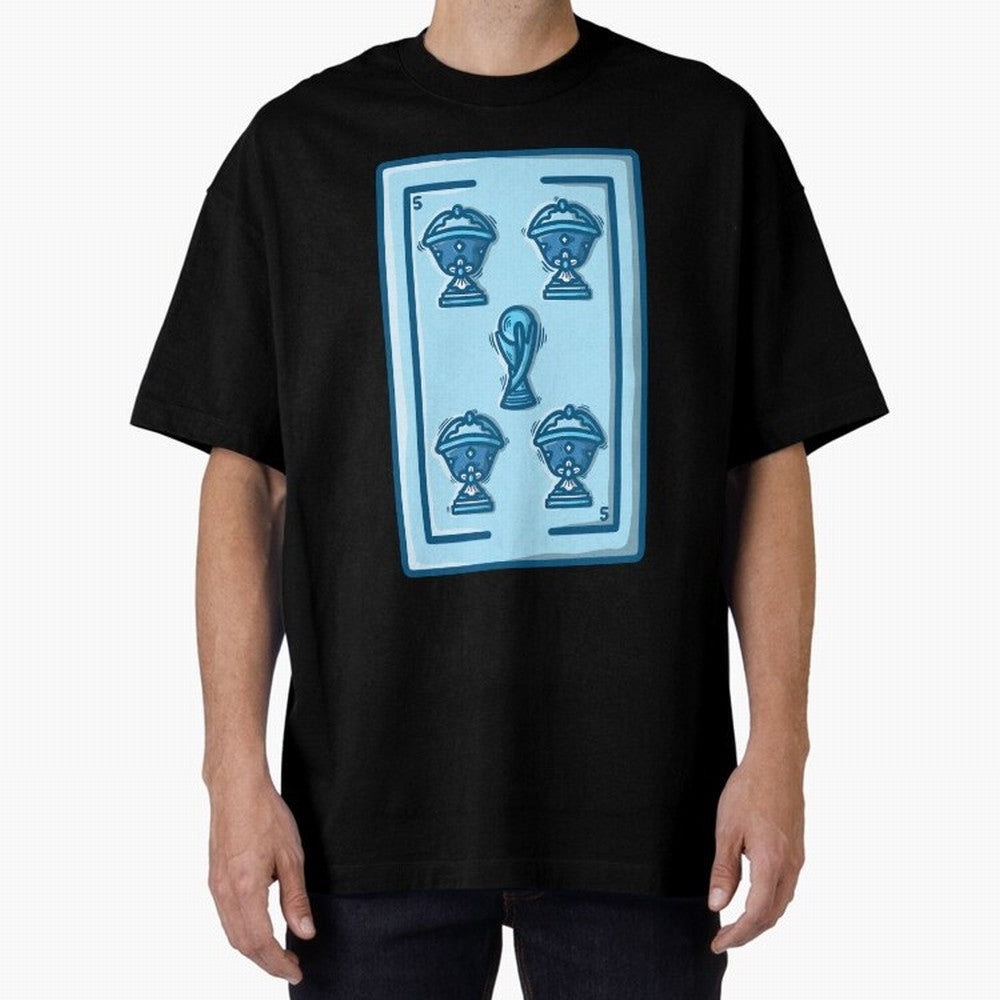 5 de copas - Argentina Classic T-Shirt Share the FIFA World Cup 2026 Group Stage Journey through Mbappe and Neymar Highlights, France and Portugal Pride, Sports Nostalgia, International Competition, Famous Players and Unforgettable Victories; Ideal