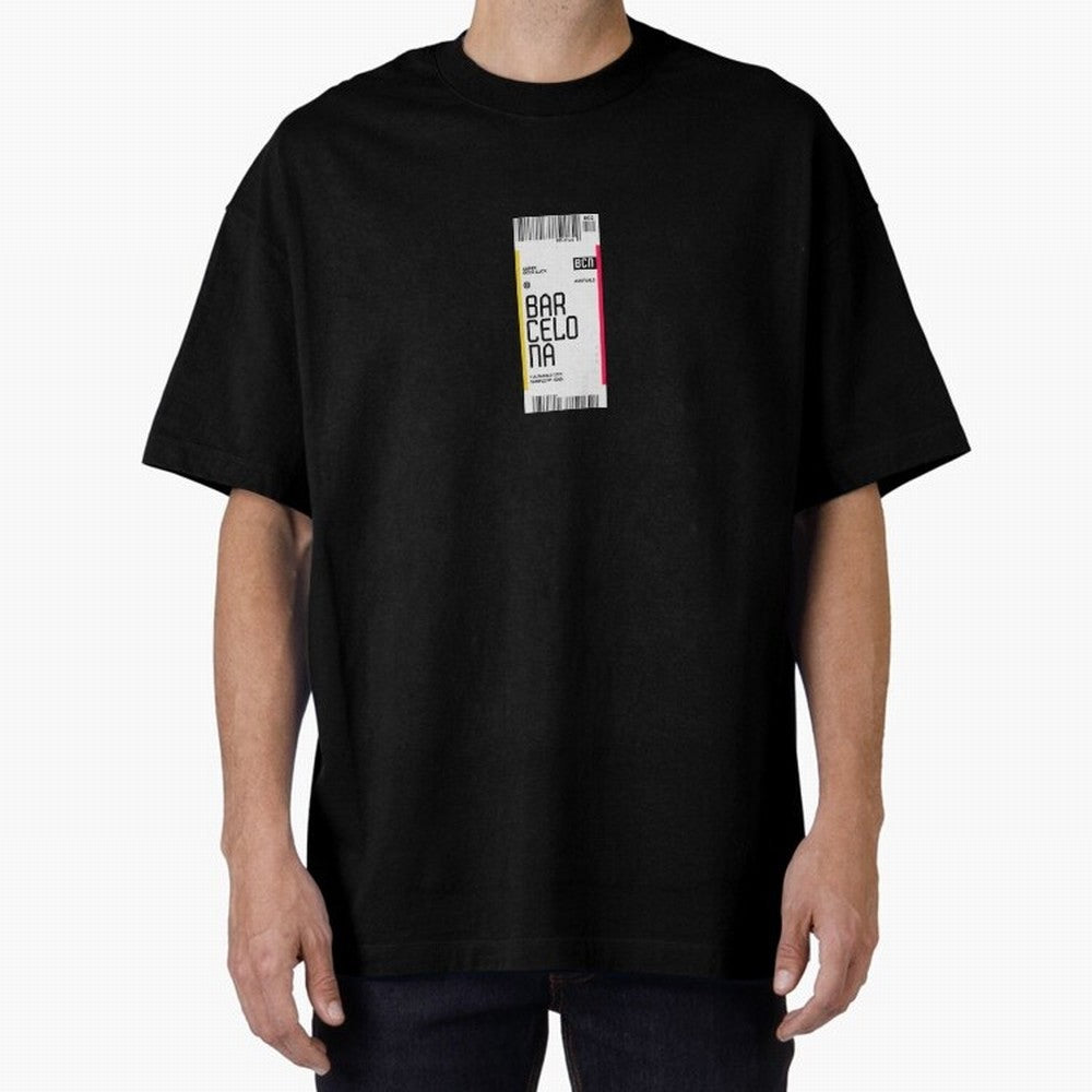 Barcelona Boarding Pass Sparin Travel Ticket Classic T-Shirt Celebrate Rivalries and Pride in Match Day Hype around FIFA World Cup 2026, Neymar, Haaland and Cristiano Ronaldo, Portugal, Spain and Germany, Vintage Soccer Flavor, Modern Football