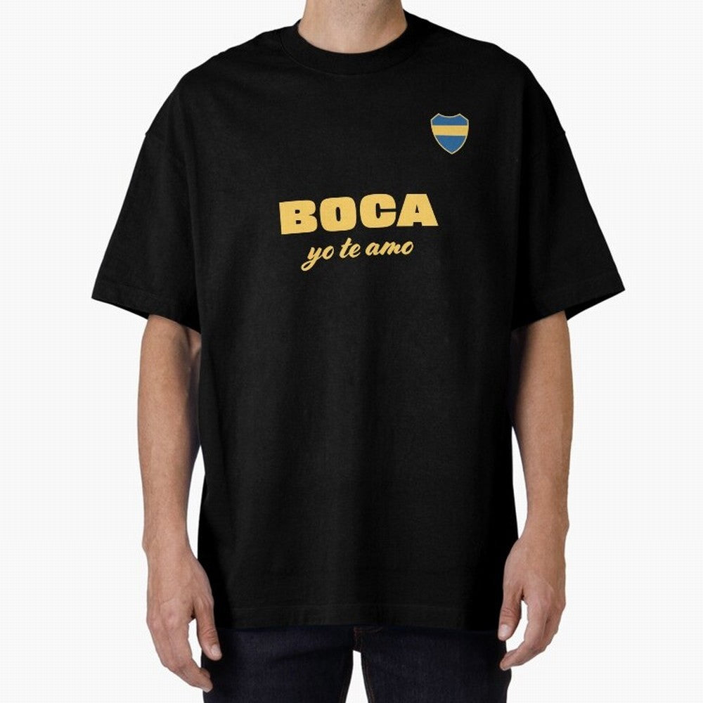 BOCA JUNIORS I LOVE YOU Fitted V-Neck T-Shirt Refresh Global Football Passion for FIFA World Cup 2026, Highlighting CR7 and Messi, Netherlands, Champion Mindset, Group Stage Buzz, Knockout Tension and Passionate Fan Culture; Ideal for Fans Who