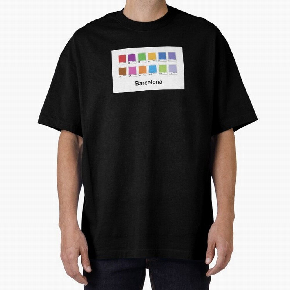 Barcelona Metro Colors Classic T-Shirt Show Your Tournament Heart for FIFA World Cup 2026 Group Stage for Fans of Neymar, Haaland and Cristiano Ronaldo and Spain, Bringing Game Day Rituals, Football Legends, Country Pride and the Road to the Final;