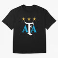 AFA logo - Argentina (light blue, white & gold) Oversized T-Shirt Represent Match Day Hype around FIFA World Cup 2026 USA Canada Mexico, Haaland and Mbappe, Netherlands, Classic Soccer Heritage, Championship Pressure, Fan Loyalty and International