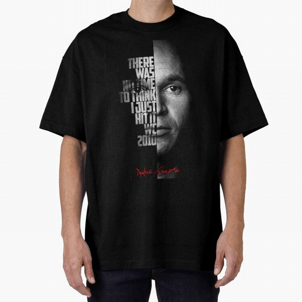 Black and white Andres Iniesta Quote. Classic T-Shirt Celebrate Soccer Greatness during FIFA World Cup 2026 USA Canada Mexico Spirit, Filled with Argentina, France and Brazil, Haaland, Match Day Excitement, Supporter Culture, Golden Goals and