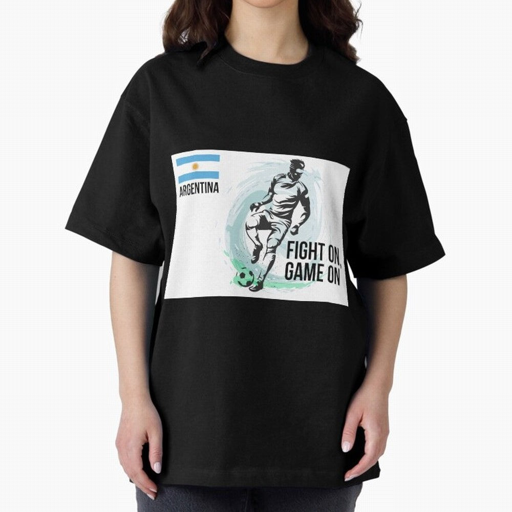 Argentinian Football Player Playing Football - Football Classic T-Shirt Celebrate the Stars of FIFA World Cup 2026 Group Stage Highlighting Messi, Neymar and Mbappe, Brazil, Portugal and Argentina Energy, Sports Nostalgia, International