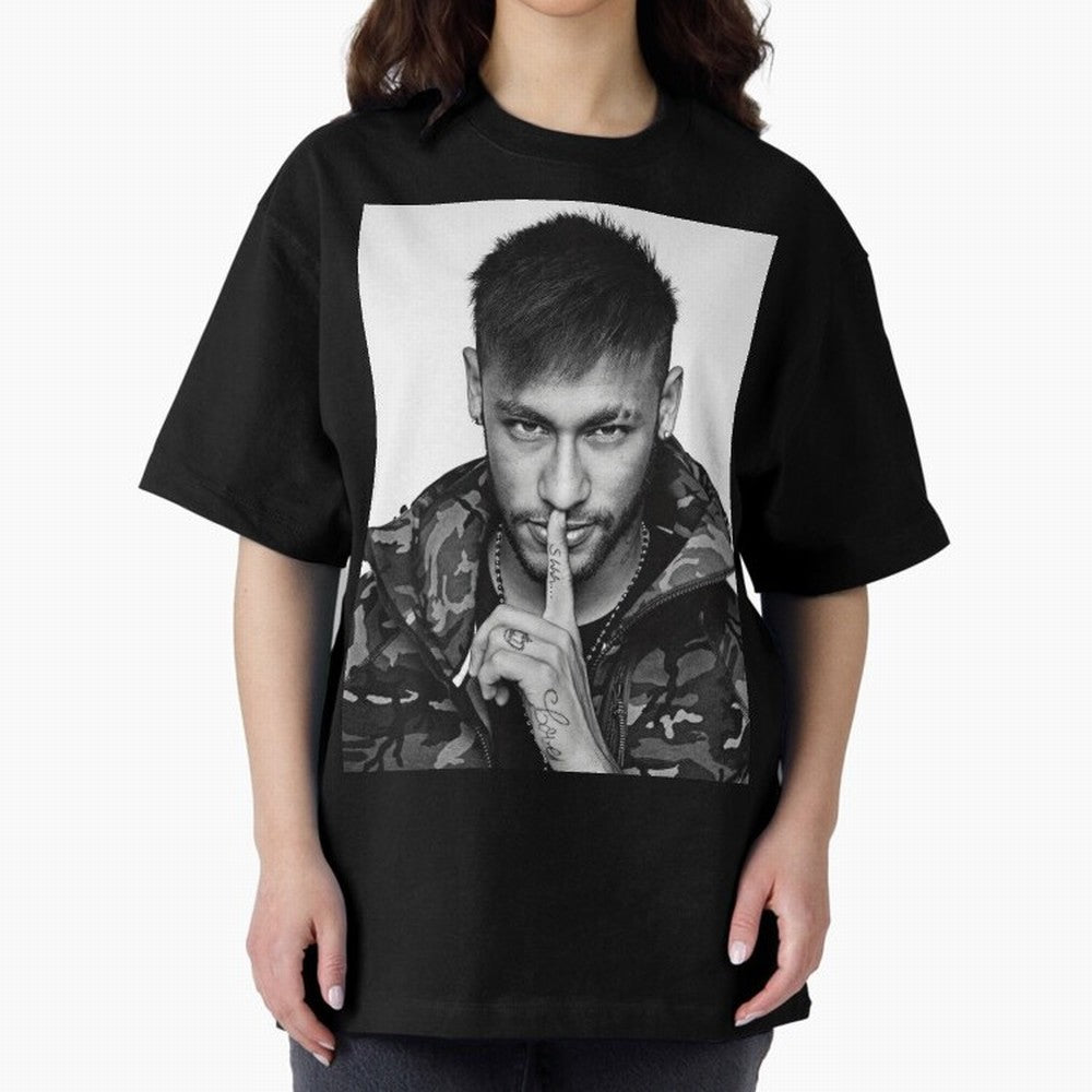Neymar Art Oversized T-Shirt Follow the Road to FIFA World Cup 2026 Group Stage Built around Haaland, Portugal Energy, Sports Nostalgia, International Competition, Famous Players and Unforgettable Victories; Perfect for Supporters Who Want Bold