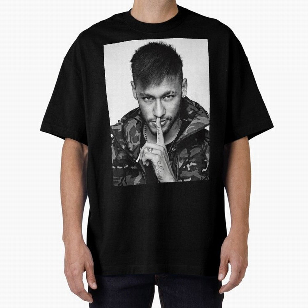 Neymar Art Oversized T-Shirt Follow the Road to FIFA World Cup 2026 Group Stage Built around Haaland, Portugal Energy, Sports Nostalgia, International Competition, Famous Players and Unforgettable Victories; Perfect for Supporters Who Want Bold