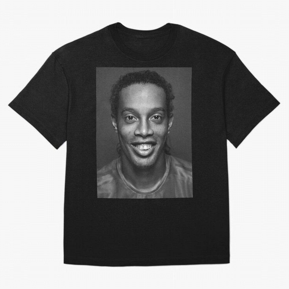 Ronaldinho Wallpaper Classic T-Shirt Show Love for Legendary Goals in FIFA World Cup 2026 USA Canada Mexico Filled with Haaland and Mbappe, Brazil Energy, Football Festival Excitement, Trophy Ambitions, Country Rivalries and Star Player Buzz; Made