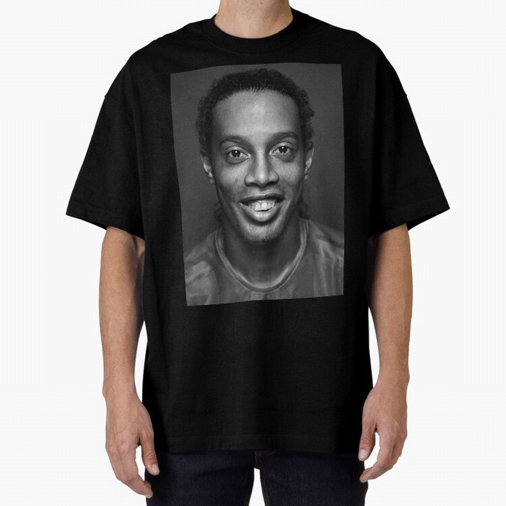 Ronaldinho Wallpaper Classic T-Shirt Show Love for Legendary Goals in FIFA World Cup 2026 USA Canada Mexico Filled with Haaland and Mbappe, Brazil Energy, Football Festival Excitement, Trophy Ambitions, Country Rivalries and Star Player Buzz; Made