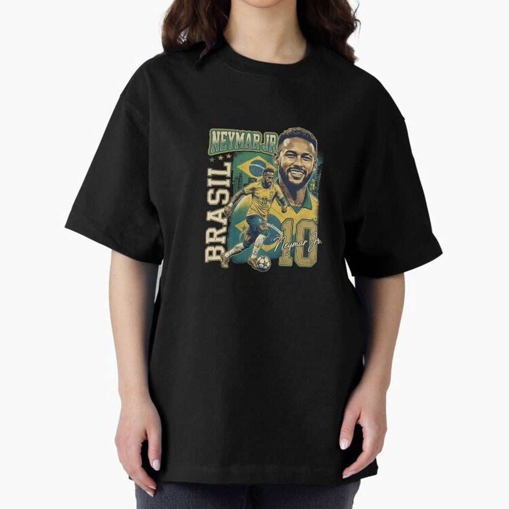 Neymar Jr Brazil Vintage Essential T-Shirt Back the Journey through FIFA World Cup 2026 Group Stage for Fans of Neymar, Haaland and Cristiano Ronaldo and Argentina and Brazil, Bringing Football Festival Excitement, Trophy Ambitions, Country