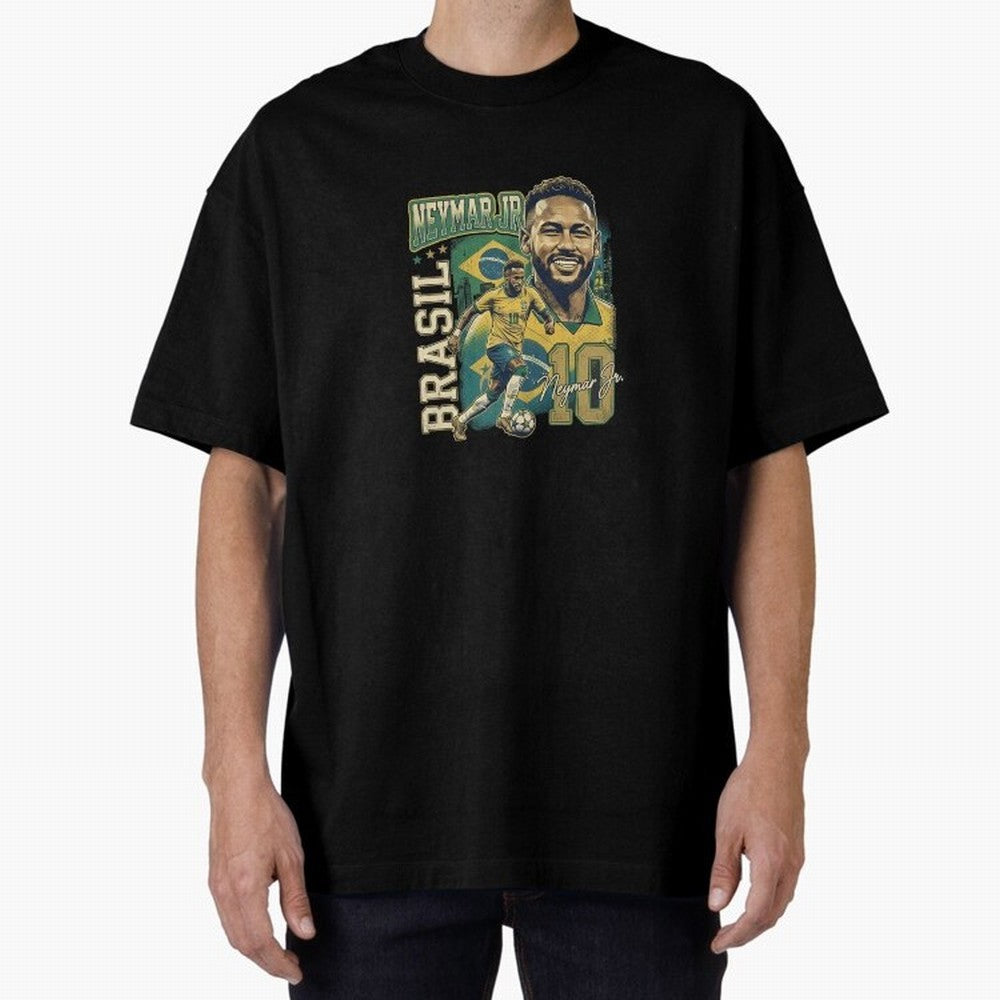 Neymar Jr Brazil Vintage Essential T-Shirt Back the Journey through FIFA World Cup 2026 Group Stage for Fans of Neymar, Haaland and Cristiano Ronaldo and Argentina and Brazil, Bringing Football Festival Excitement, Trophy Ambitions, Country