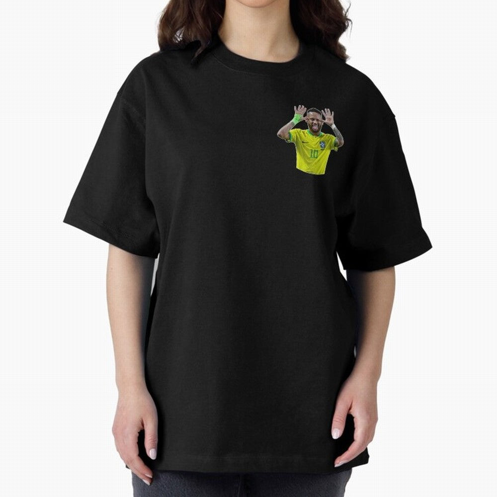 Neymar Oversized T-Shirt Feel the Trophy Chase of Global Football Passion for FIFA World Cup 2026, Filled with Haaland and Mbappe, Spain, Stadium Chants, National Pride, Trophy Dreams and Unforgettable Football Memories; Created for Match Day
