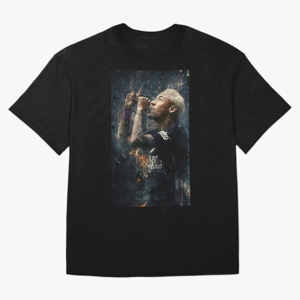 Illustration Neymar Design Classic T-Shirt Support the Legends of the FIFA World Cup 2026 USA Canada Mexico Journey through Mbappe Highlights, France and Portugal Pride, Vintage Soccer Flavor, Modern Football Stars, National Flags and Final Night