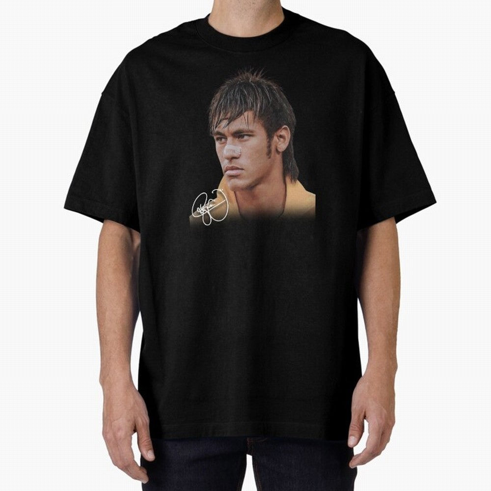 Neymar Jr T-Shirt Big Face Young Neymar Classic T-Shirt Share the Excitement of Global Football Passion for FIFA World Cup 2026, with Neymar, Spain and Netherlands, Football Festival Excitement, Trophy Ambitions, Country Rivalries and Star Player