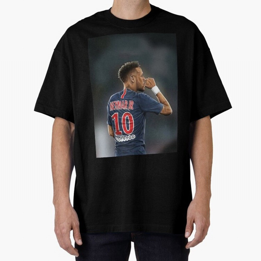 Neymar Watercolor Art Oversized T-Shirt Mark FIFA World Cup 2026 Spirit, Capturing Germany, Neymar, Supporter Pride, Iconic Celebrations, Legendary Names and Global Match Day Energy; Perfect for People Who Love Argentina, Brazil, France, England,