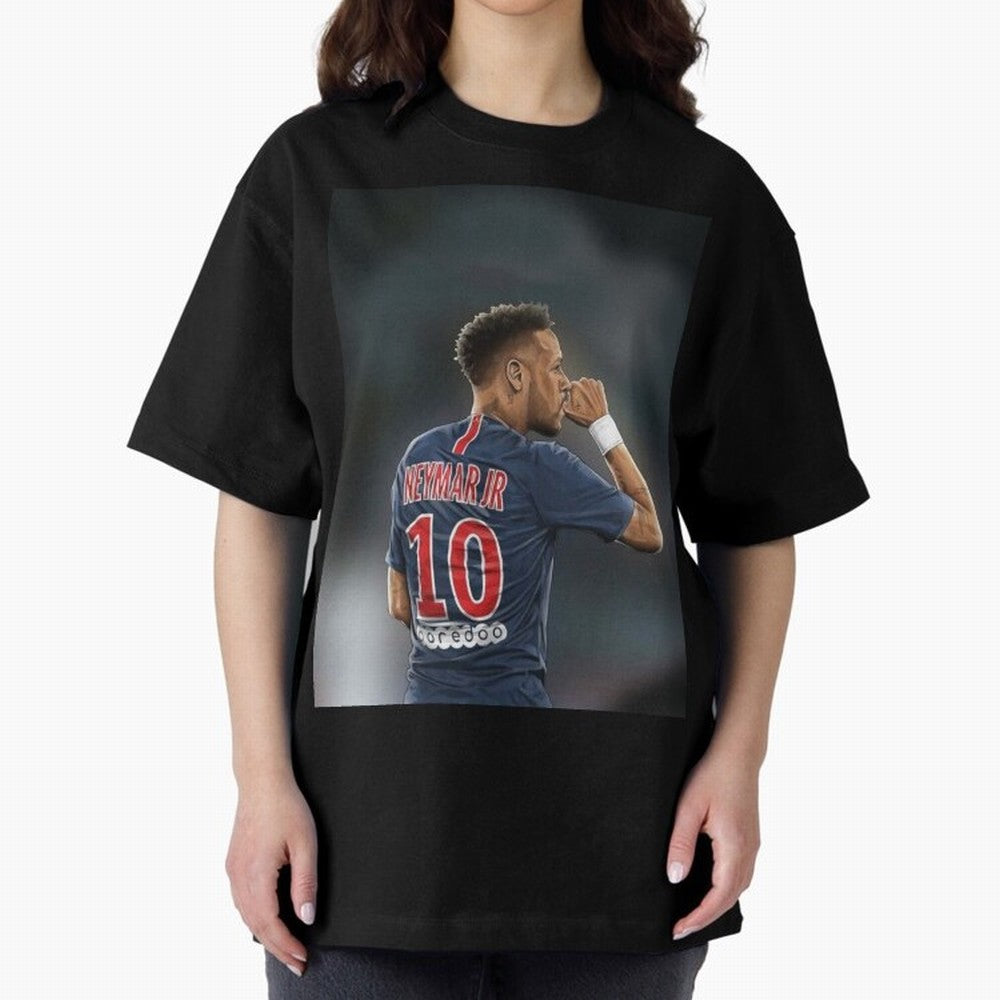Neymar Watercolor Art Oversized T-Shirt Mark FIFA World Cup 2026 Spirit, Capturing Germany, Neymar, Supporter Pride, Iconic Celebrations, Legendary Names and Global Match Day Energy; Perfect for People Who Love Argentina, Brazil, France, England,