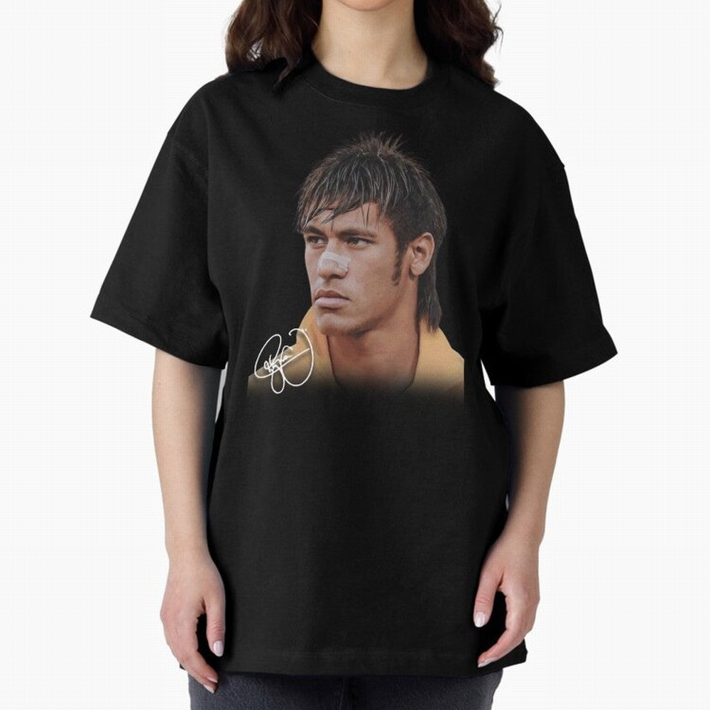 Young Neymar Jr T-Shirt | Big Face Young Neymar Classic T-Shirt Celebrate Global Passion for FIFA World Cup 2026 Centered on Messi and Cristiano Ronaldo, Spain Energy, Worldwide Fan Energy, Dramatic Goals, Stadium Lights and Championship