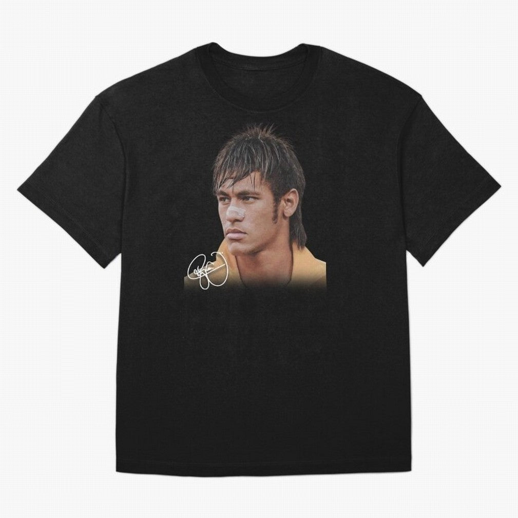 Young Neymar Jr T-Shirt | Big Face Young Neymar Classic T-Shirt Celebrate Global Passion for FIFA World Cup 2026 Centered on Messi and Cristiano Ronaldo, Spain Energy, Worldwide Fan Energy, Dramatic Goals, Stadium Lights and Championship