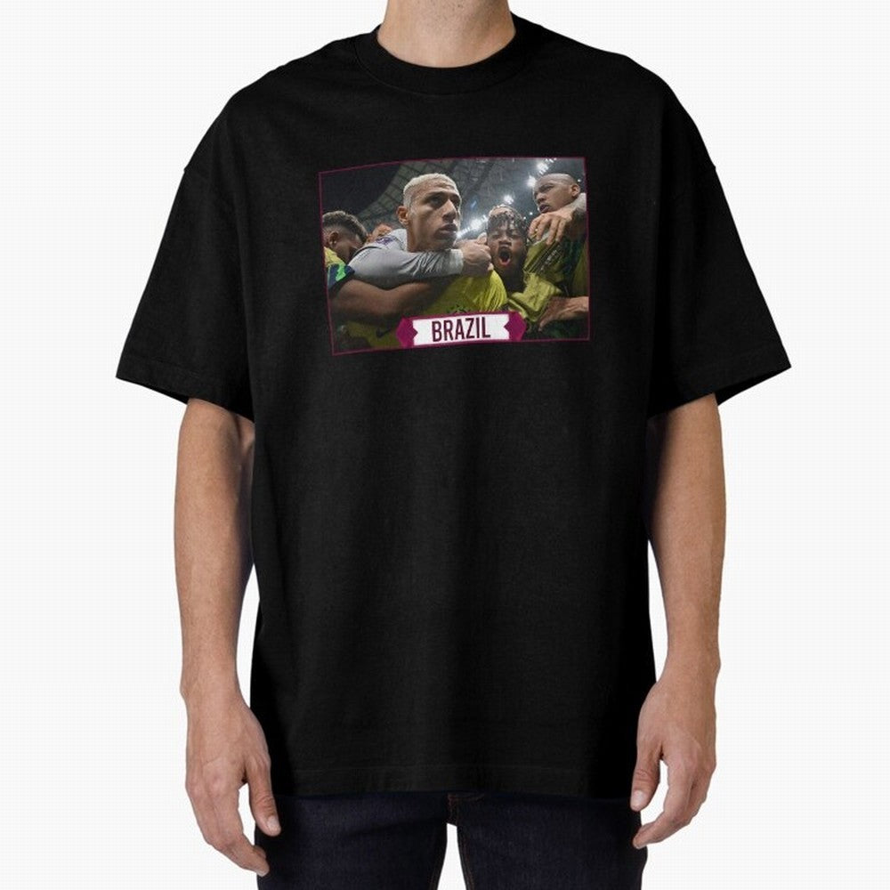 Brazil World Cup Oversized T-Shirt Make the Season About FIFA World Cup 2026 USA Canada Mexico Centered on Cristiano Ronaldo, Haaland and CR7, Argentina Energy, Championship Spirit, Famous Goals, Roaring Crowds and International Football Unity;