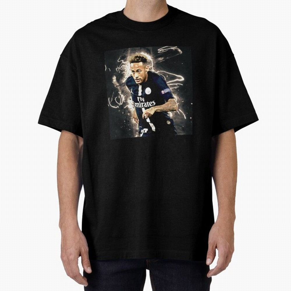 Neymar Run Oversized T-Shirt Represent Global Football Passion for FIFA World Cup 2026 Group Stage, Inspired by Neymar, Spain, Championship Spirit, Famous Goals, Roaring Crowds and International Football Unity; Made for Collectors Who Enjoy Iconic