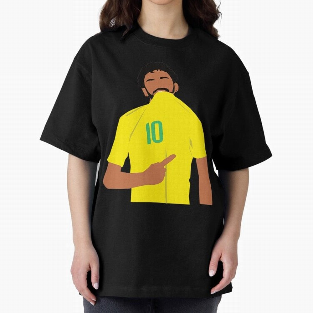 Neymar Jr Oversized T-Shirt Showcase FIFA World Cup 2026 Centered on Cristiano Ronaldo, Argentina and Brazil Energy, Classic Soccer Heritage, Championship Pressure, Fan Loyalty and International Pride; Perfect for People Who Love Argentina, Brazil,
