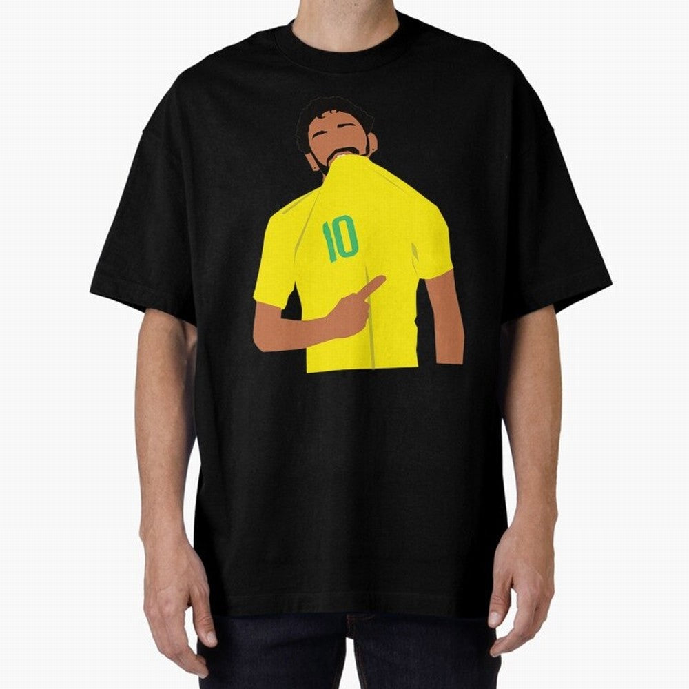 Neymar Jr Oversized T-Shirt Showcase FIFA World Cup 2026 Centered on Cristiano Ronaldo, Argentina and Brazil Energy, Classic Soccer Heritage, Championship Pressure, Fan Loyalty and International Pride; Perfect for People Who Love Argentina, Brazil,