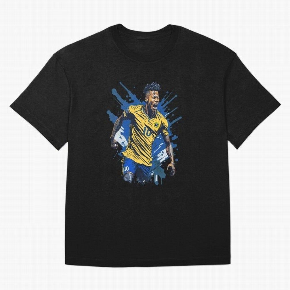 Neymar Jr. splash art Active T-Shirt Bring Trophy Dreams to FIFA World Cup 2026 Inspired by Messi, Netherlands Energy, Vintage Soccer Flavor, Modern Football Stars, National Flags and Final Night Emotion; Created for Match Day Parties, Soccer