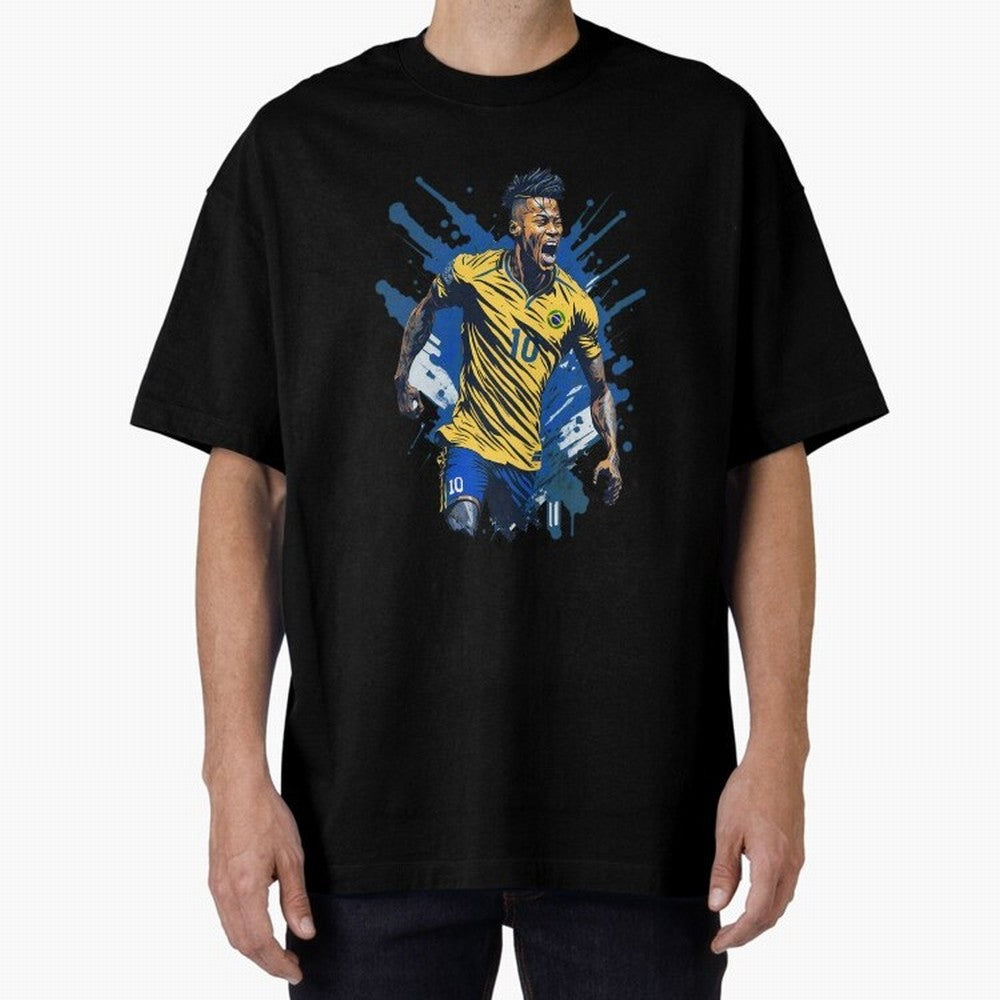 Neymar Jr. splash art Active T-Shirt Bring Trophy Dreams to FIFA World Cup 2026 Inspired by Messi, Netherlands Energy, Vintage Soccer Flavor, Modern Football Stars, National Flags and Final Night Emotion; Created for Match Day Parties, Soccer