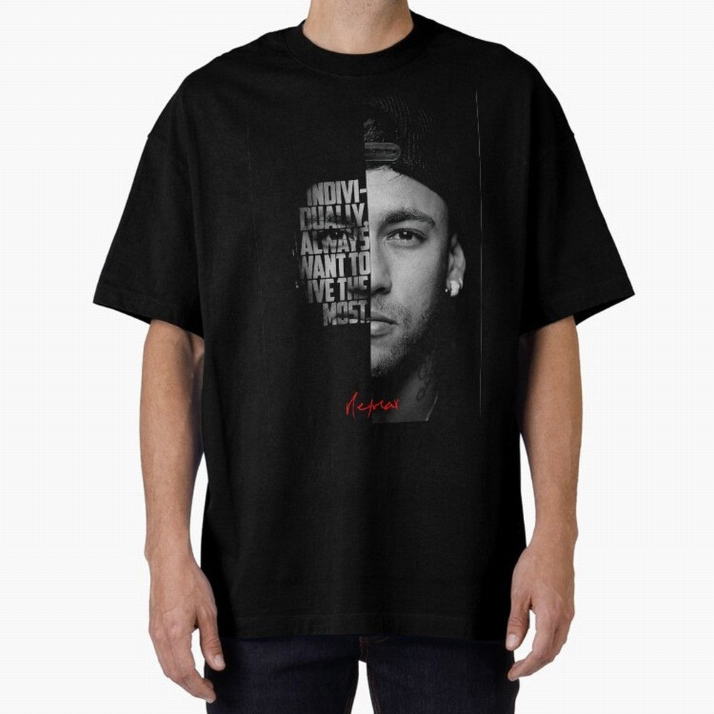 Black and white Neymar Jr quote. Classic T-Shirt Stand Out with Spirit from FIFA World Cup 2026 Group Stage with Neymar, England and Germany Energy, Retro Football Energy, Iconic Rivalries, Trophy Chase Drama and Stadium Atmosphere; Built for