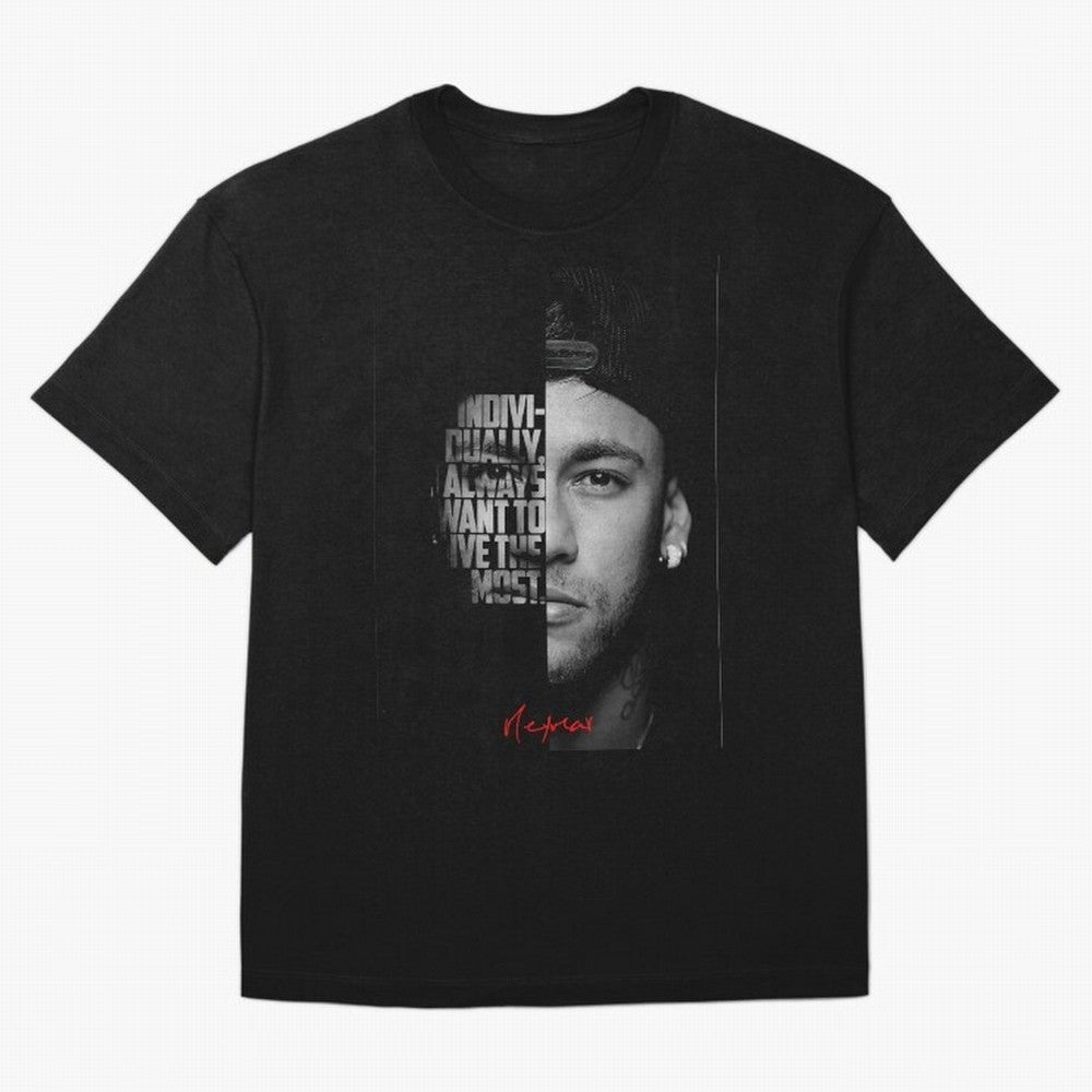 Black and white Neymar Jr quote. Classic T-Shirt Stand Out with Spirit from FIFA World Cup 2026 Group Stage with Neymar, England and Germany Energy, Retro Football Energy, Iconic Rivalries, Trophy Chase Drama and Stadium Atmosphere; Built for