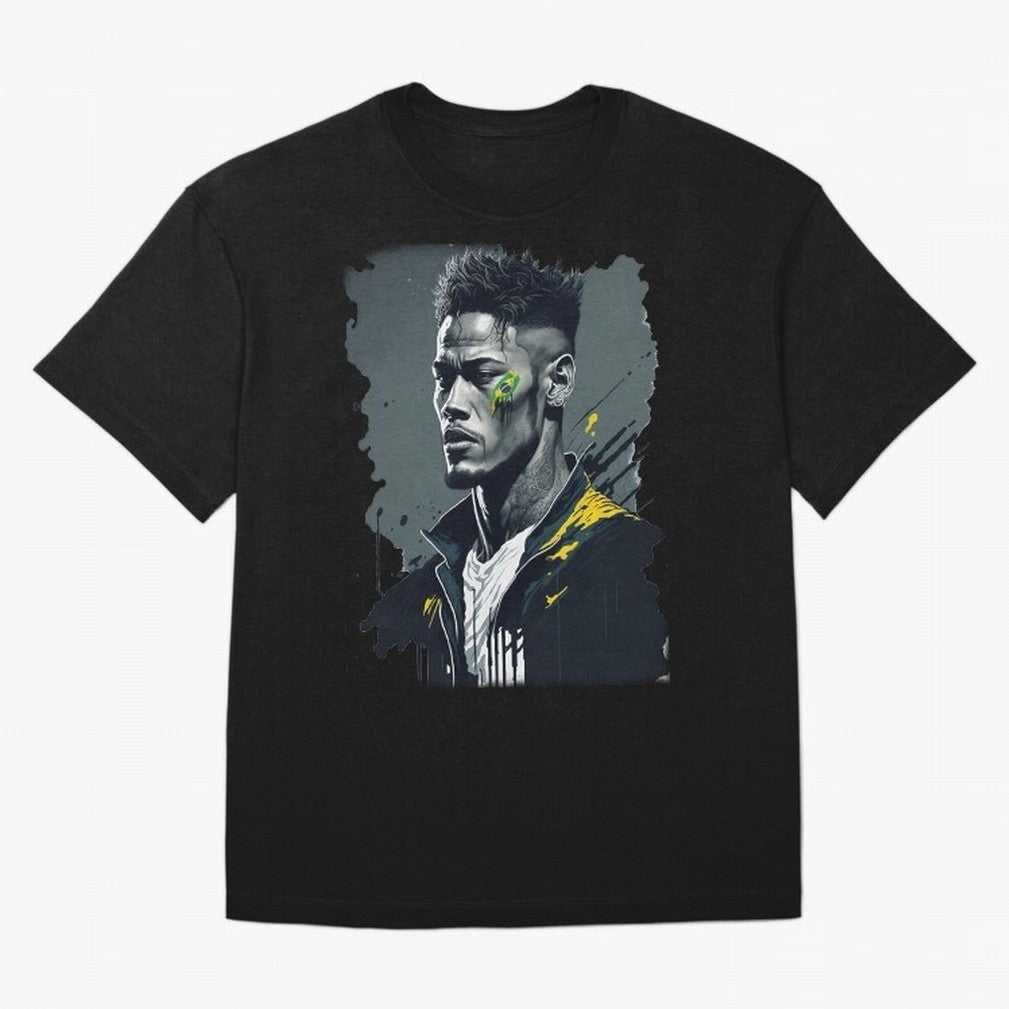 Neymar Jr. splash art Oversized T-Shirt Remember Iconic Moments from FIFA World Cup 2026 Group Stage Spirit, Celebrating Argentina, Neymar, Tournament Hype, Historic Matchups, Family Viewing Parties and Global Sports Pride; Perfect for Fans,