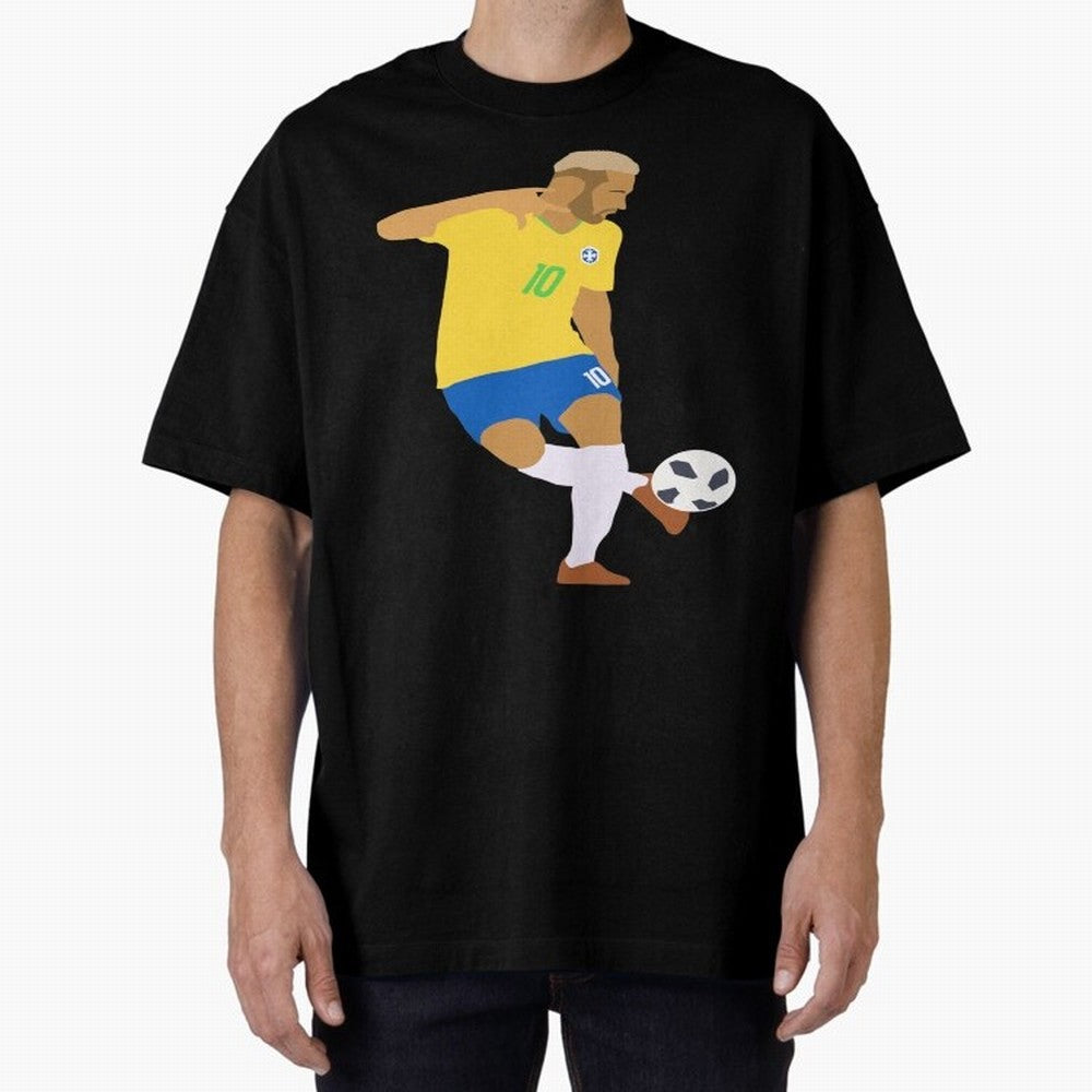 Neymar Brazil Football Control Skills Classic T-Shirt Celebrate Golden Goal Energy in Match Day Hype around FIFA World Cup 2026 USA Canada Mexico, Messi, Neymar and Mbappe, Portugal, Vintage Soccer Flavor, Modern Football Stars, National Flags and