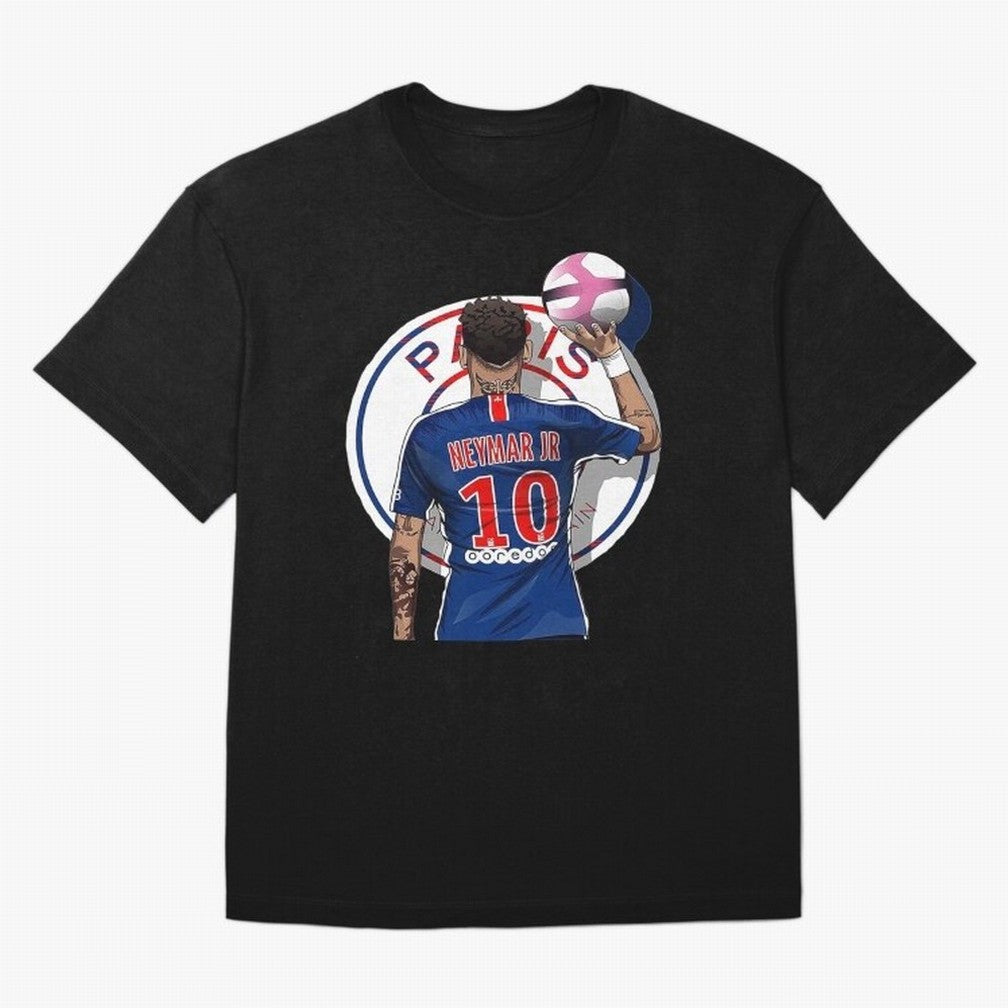 Art Neymar Illustration Classic T-Shirt Stand with Match Day Hype around FIFA World Cup 2026, Messi, Portugal, Spain and Germany, Stadium Memories, Football Loyalty, International Chants and Championship Tradition; Created for Match Day Parties,