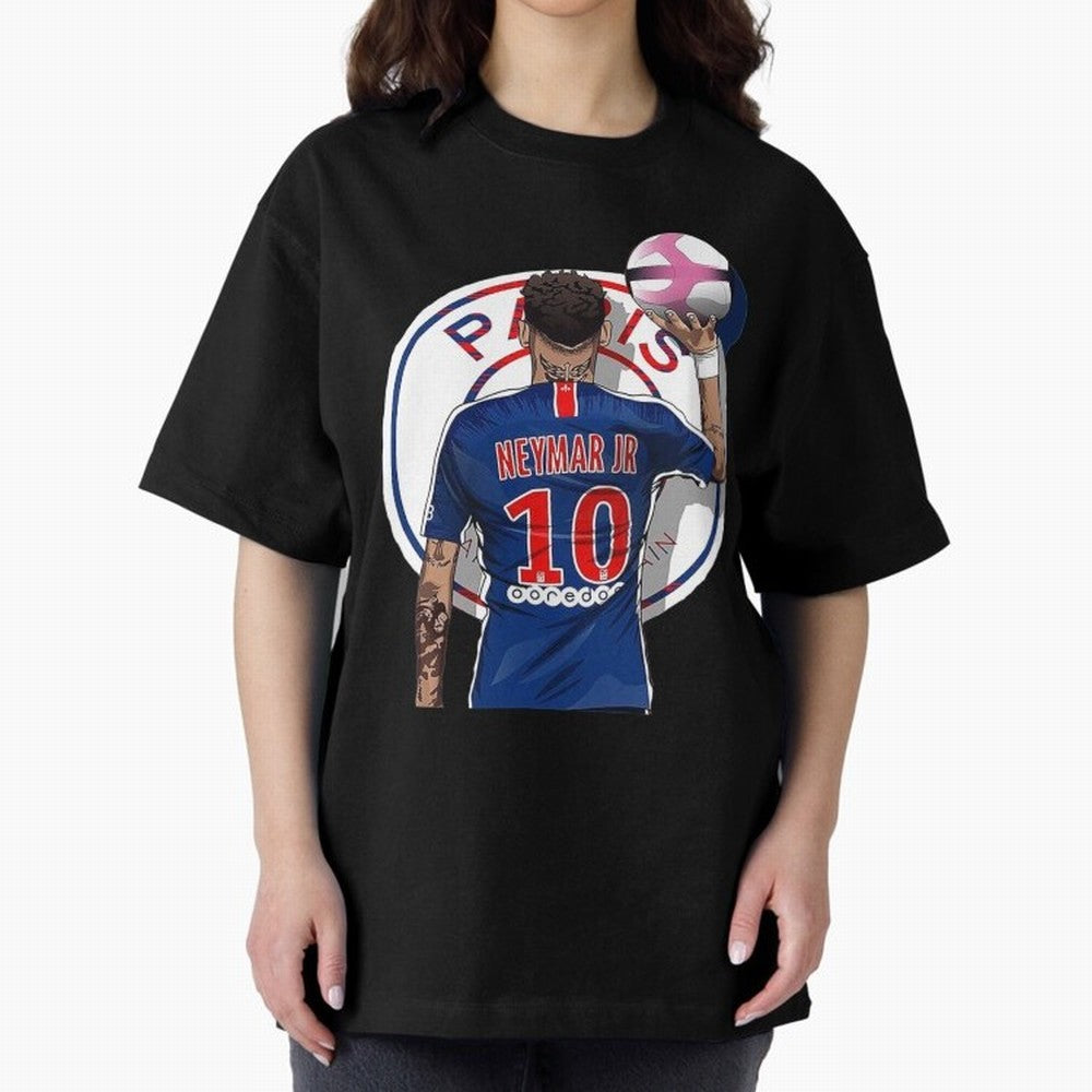 Art Neymar Illustration Classic T-Shirt Stand with Match Day Hype around FIFA World Cup 2026, Messi, Portugal, Spain and Germany, Stadium Memories, Football Loyalty, International Chants and Championship Tradition; Created for Match Day Parties,