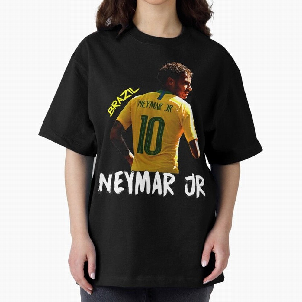 Brazil Neymar Selecao Oversized T-Shirt Discover Match Day Hype around FIFA World Cup 2026, Messi, Portugal, Spain and Germany, Worldwide Fan Energy, Dramatic Goals, Stadium Lights and Championship Celebrations; Ideal for Fans Who Follow Messi,