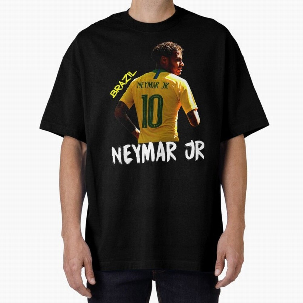 Brazil Neymar Selecao Oversized T-Shirt Discover Match Day Hype around FIFA World Cup 2026, Messi, Portugal, Spain and Germany, Worldwide Fan Energy, Dramatic Goals, Stadium Lights and Championship Celebrations; Ideal for Fans Who Follow Messi,