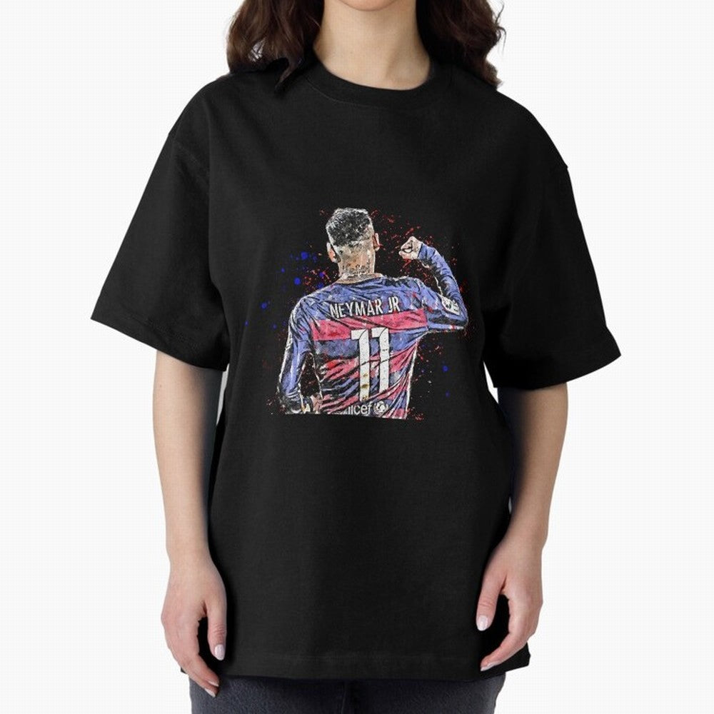 Neymar Oversized T-Shirt Follow the Final Road of Global Football Passion for FIFA World Cup 2026 Group Stage, Featuring Cristiano Ronaldo, Haaland and CR7, Spain, Supporter Pride, Iconic Celebrations, Legendary Names and Global Match Day Energy;