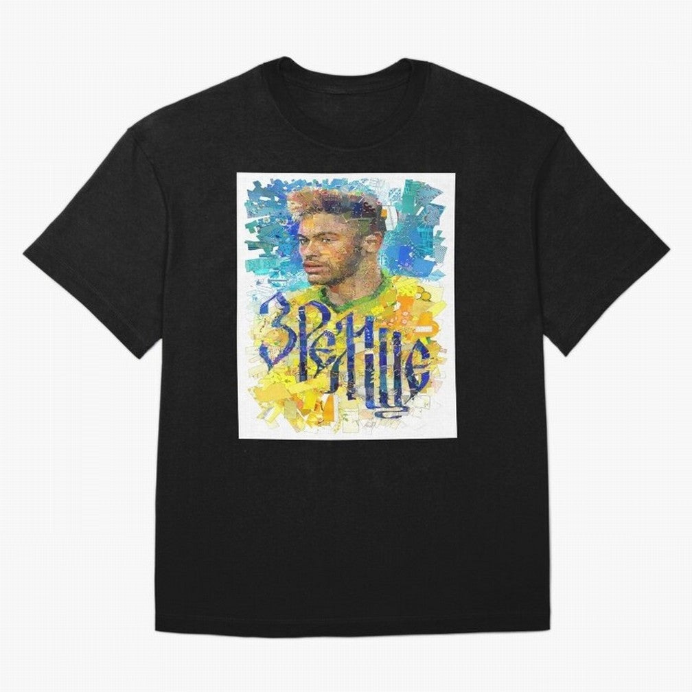 Neymar Illustration Art Framed Art Print Classic T-Shirt Bring a Vintage Feel to the FIFA World Cup 2026 Journey through Cristiano Ronaldo, Haaland and CR7 Highlights, Brazil, Portugal and Argentina Pride, Soccer Culture, Superstar Moments,