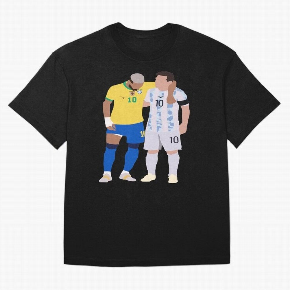 Messi and Neymar Copa America Friends Oversized T-Shirt Join Match Day Hype around FIFA World Cup 2026 USA Canada Mexico, Cristiano Ronaldo, Spain and Netherlands, Stadium Chants, National Pride, Trophy Dreams and Unforgettable Football Memories;