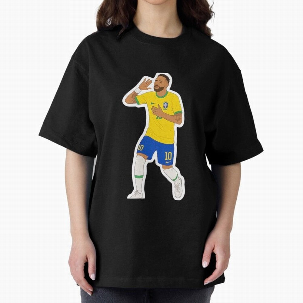 Neymar Jr Oversized T-Shirt Show Up for the Glory of FIFA World Cup 2026 USA Canada Mexico for Fans of Messi and Cristiano Ronaldo and Portugal, Bringing Football Passion, Legendary Performances, Festival Vibes and Supporter Community; Great for