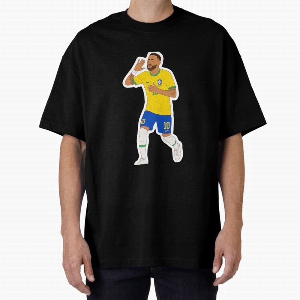 Neymar Jr Oversized T-Shirt Show Up for the Glory of FIFA World Cup 2026 USA Canada Mexico for Fans of Messi and Cristiano Ronaldo and Portugal, Bringing Football Passion, Legendary Performances, Festival Vibes and Supporter Community; Great for