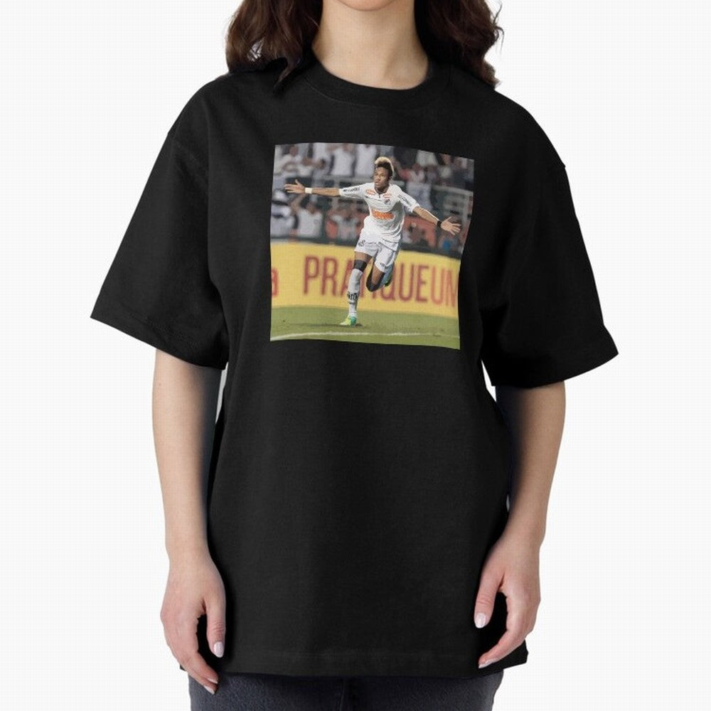 Neymar of Santos celebrating Classic T-Shirt Back the Journey through FIFA World Cup 2026 Spirit, Celebrating England, France and Netherlands, Messi, Goal Celebration Energy, Supporter Heritage, Football Icons and Worldwide Tournament Joy; Perfect
