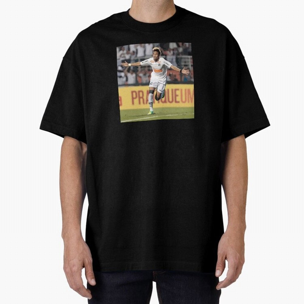 Neymar of Santos celebrating Classic T-Shirt Back the Journey through FIFA World Cup 2026 Spirit, Celebrating England, France and Netherlands, Messi, Goal Celebration Energy, Supporter Heritage, Football Icons and Worldwide Tournament Joy; Perfect