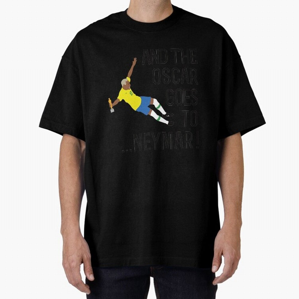 Neymar Diving Oversized T-Shirt Experience the FIFA World Cup 2026 Group Stage Journey through Haaland and Mbappe Highlights, Argentina, France and Brazil Pride, Worldwide Fan Energy, Dramatic Goals, Stadium Lights and Championship Celebrations;