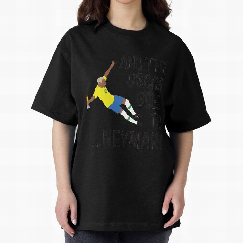 Neymar Diving Oversized T-Shirt Experience the FIFA World Cup 2026 Group Stage Journey through Haaland and Mbappe Highlights, Argentina, France and Brazil Pride, Worldwide Fan Energy, Dramatic Goals, Stadium Lights and Championship Celebrations;