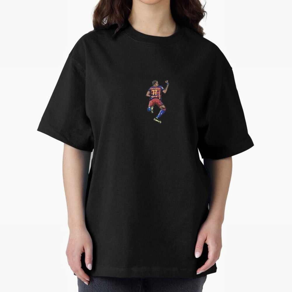 Neymar Jr, Barcelona Oversized T-Shirt Celebrate Classic Football Spirit in FIFA World Cup 2026 USA Canada Mexico Spirit, Made for Brazil, Portugal and Argentina, Cristiano Ronaldo, Haaland and CR7, Worldwide Fan Energy, Dramatic Goals, Stadium