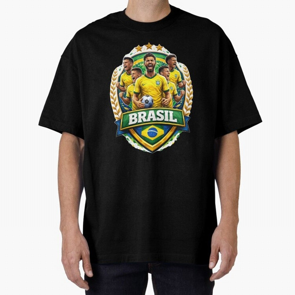 Brazil Football National Team Pride- Brazil Soccer Graphics Classic T-Shirt Celebrate Soccer Greatness during FIFA World Cup 2026 Group Stage Spirit, with Spain, Messi, Tournament Hype, Historic Matchups, Family Viewing Parties and Global Sports