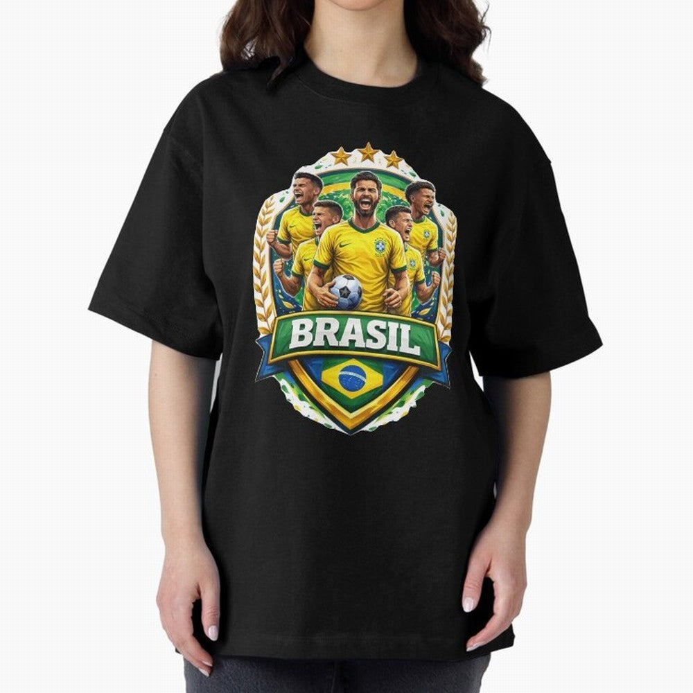 Brazil Football National Team Pride- Brazil Soccer Graphics Classic T-Shirt Celebrate Soccer Greatness during FIFA World Cup 2026 Group Stage Spirit, with Spain, Messi, Tournament Hype, Historic Matchups, Family Viewing Parties and Global Sports